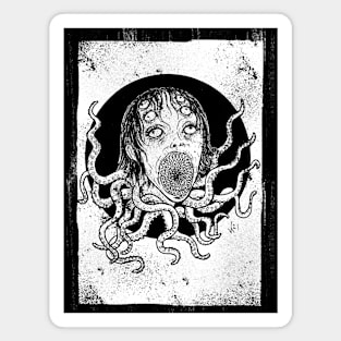 Lovecraftian (White print) Magnet